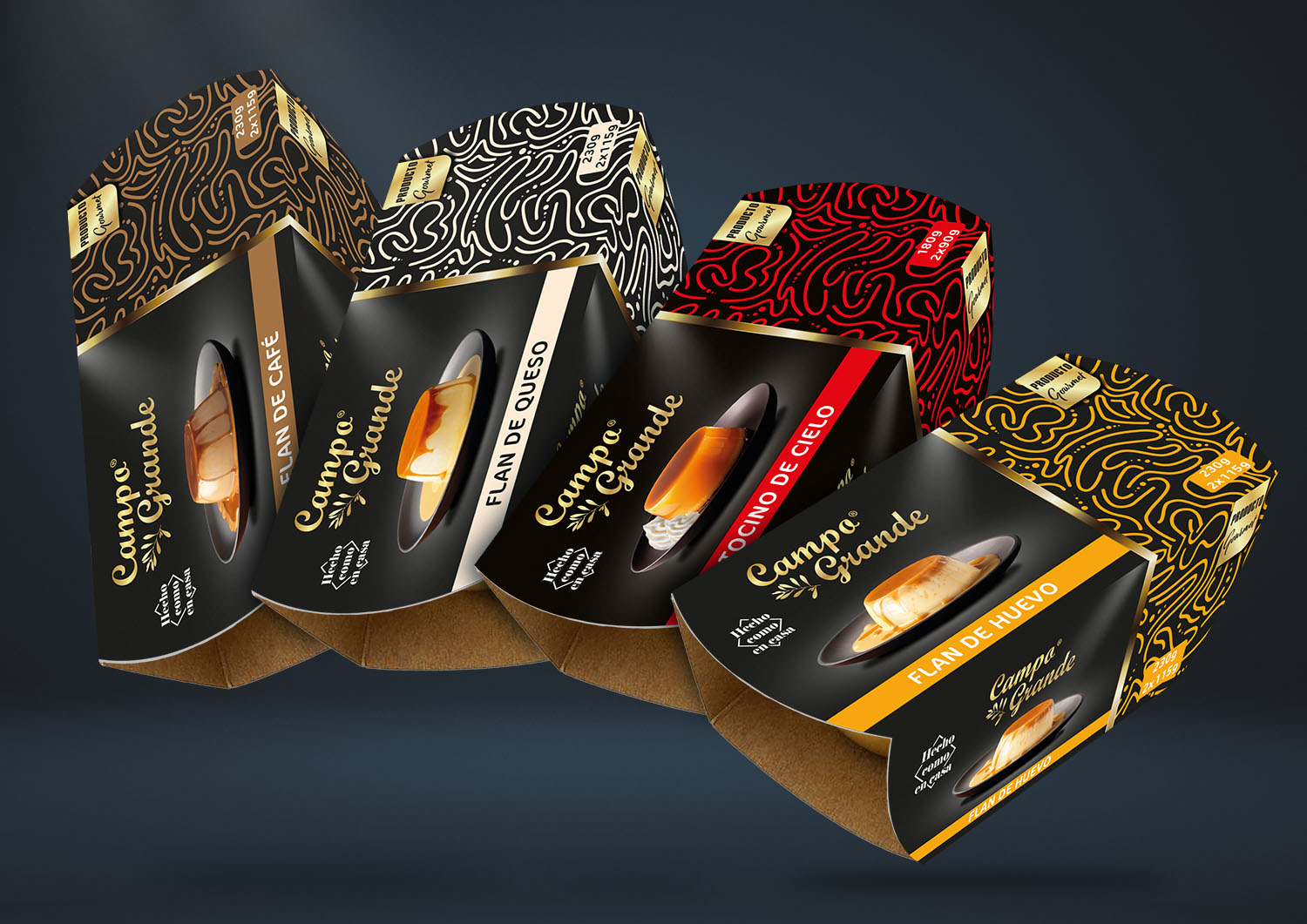 Diseño postres - diseño grupaje - carboncillo - Membi Graphics