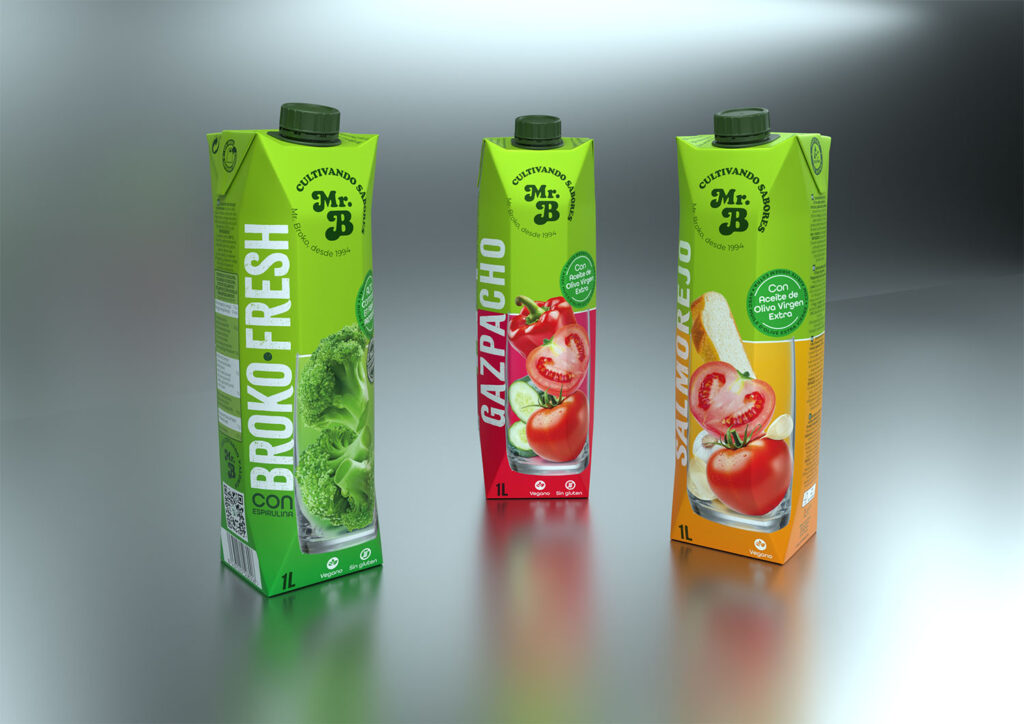 Mr B beverage packaging design