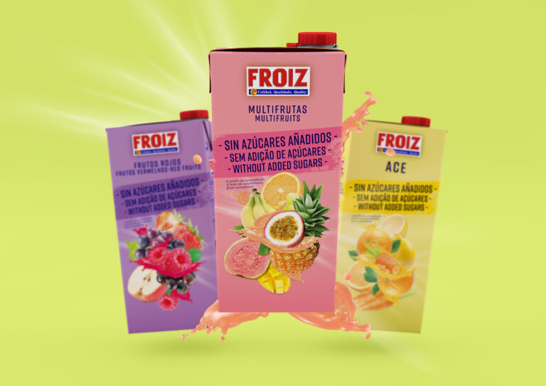 Diseño de packaging zumos Froiz