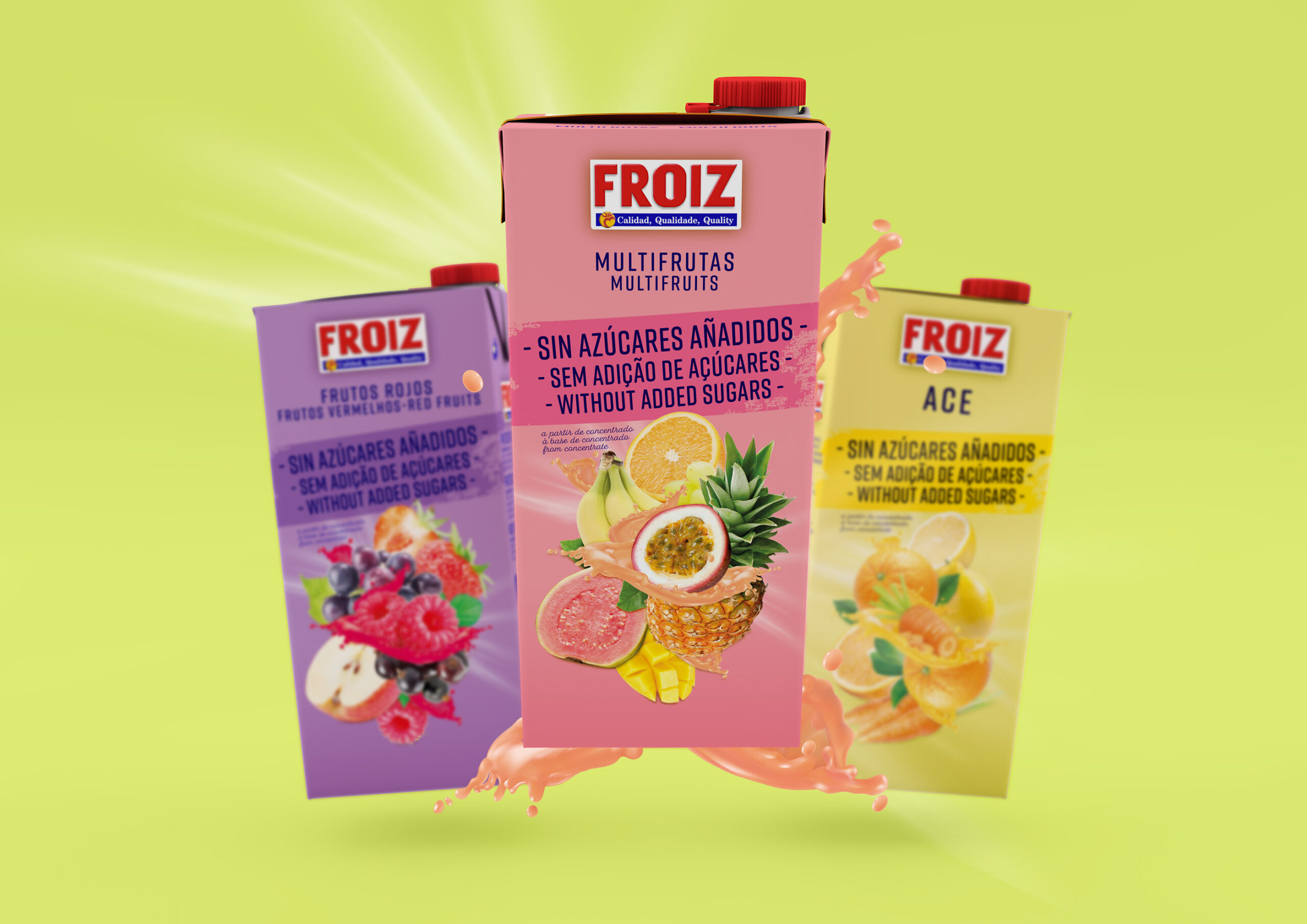 Diseño de packaging zumos Froiz