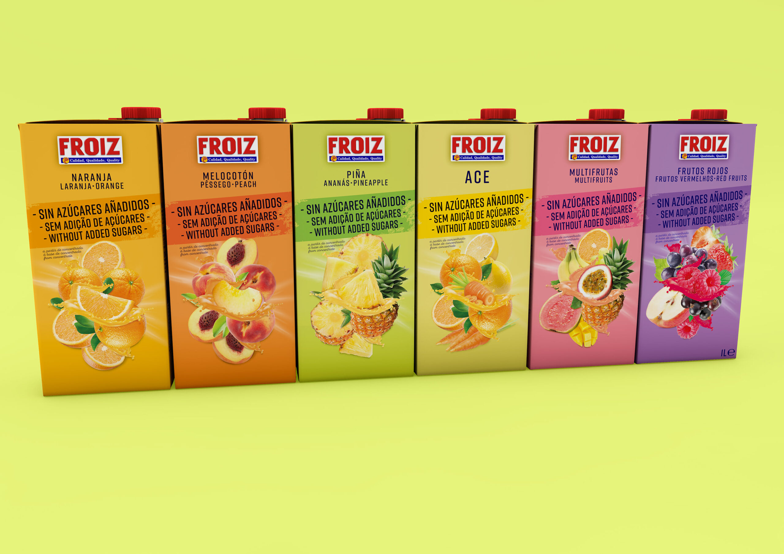 Diseño de packaging zumos Froiz