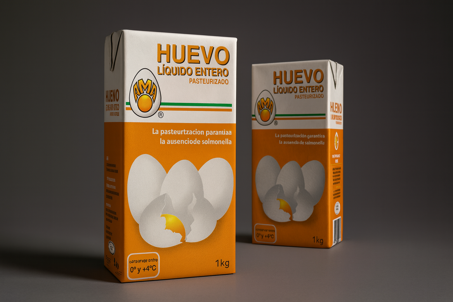 Diseño de packaging huevo líquido