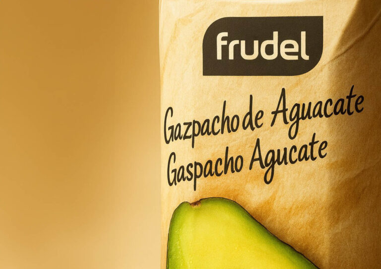 Diseño de packaging gazpacho – Gazpacho de aguacate para Frudel