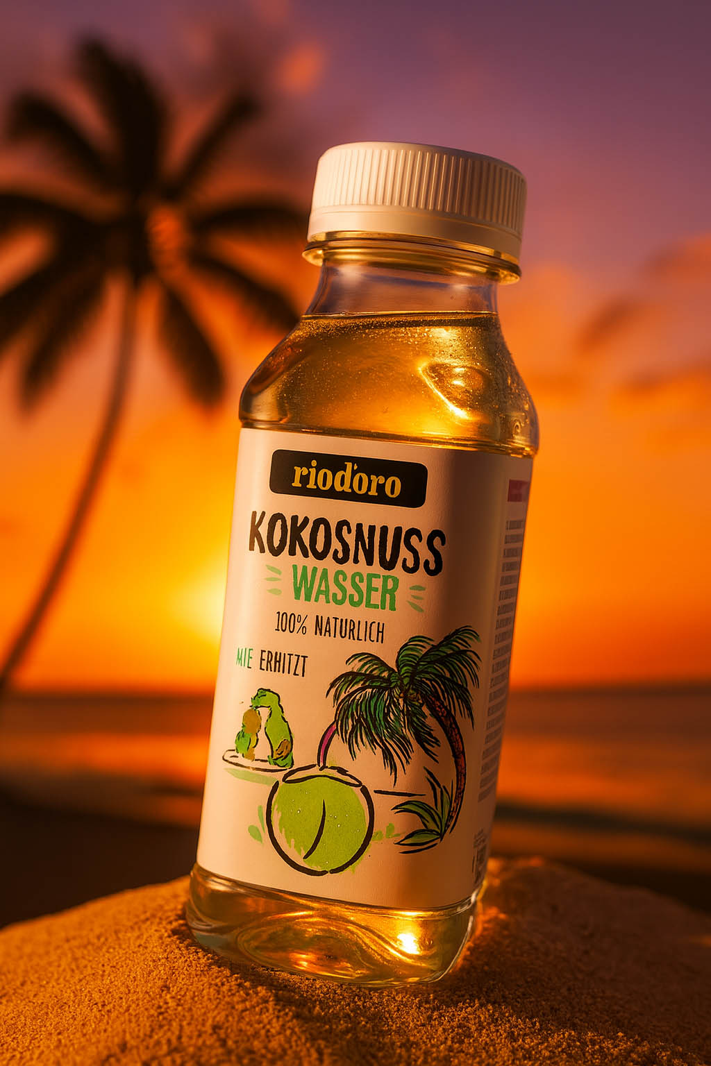 Diseño de packaging agua de coco Riod’oro