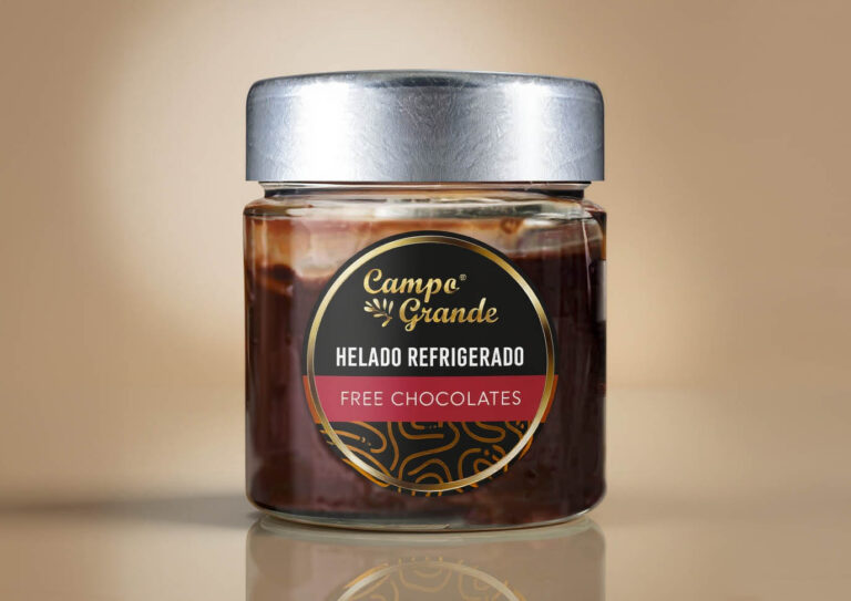 Diseño de packaging helados artesanales Campo Grande